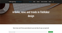 Desktop Screenshot of designingfilemaker.com