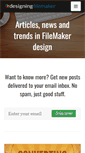 Mobile Screenshot of designingfilemaker.com